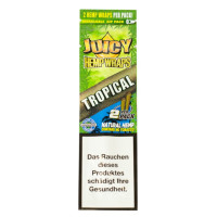Бланты Juicy Jay's Hemp Wraps Tropical Тропические фрукты (2 шт)