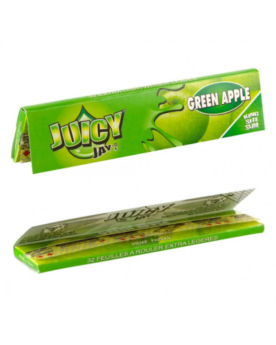 Бумага для самокруток Juicy Jays King Size Green Apple Зеленое яблоко (32 шт)