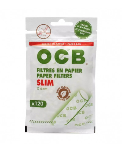 Фільтри для самокруток OCB Paper Slim Filtrs 6/15mm (120 шт)