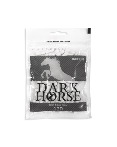 Фільтри для самокруток Dark Horse Slim Carbon (120шт)