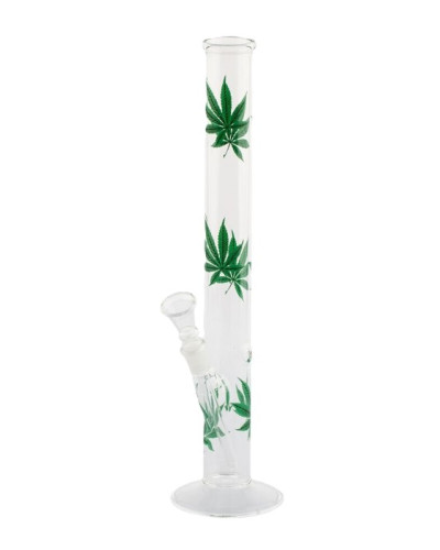 Бонг стеклянный Greenline "Cannabis" (35 cm)