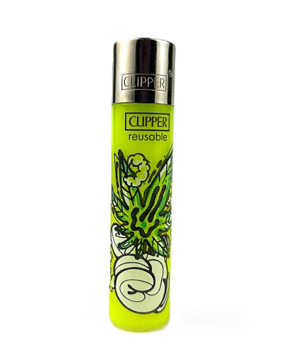 Зажигалка CLIPPER D24 "Cartoon leaves" #2