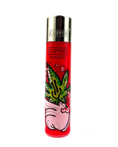 Запальничка CLIPPER D24 "Cartoon leaves" #3