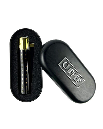 Зажигалка CLIPPER ELEGANT "Golden stars" (#1)