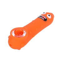 Трубка стеклянная "Pickle Rick" (силикон)
