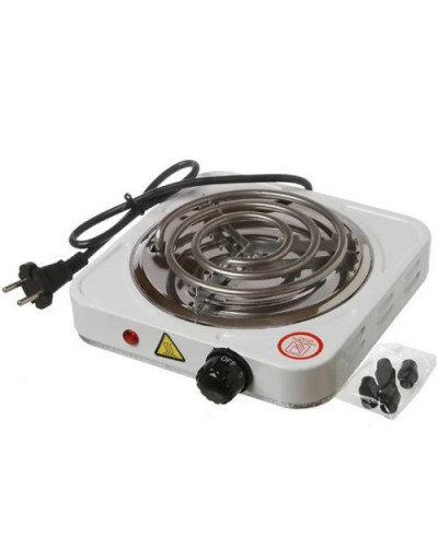 Електроплита для розжига углей Hot Plate Classic (белая)