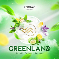 Тютюн для кальяну ZODIAC 25 гр GREENLAND (Базилік Фейхоа Лимон)
