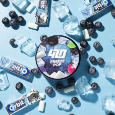Тютюн 420 Classic Frost Line Freeze Pop (Орбіт чорниця жуйка 100 г)