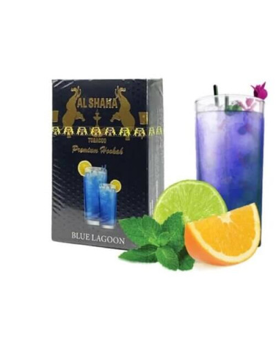 Табак для кальяна Al Shaha Blue Lagoon (голубая лагуна) 50 гр