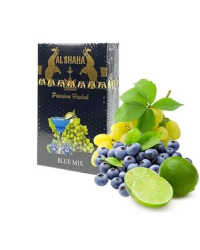 Табак для кальяна Al Shaha Blue mix (голубой микс) 50 гр