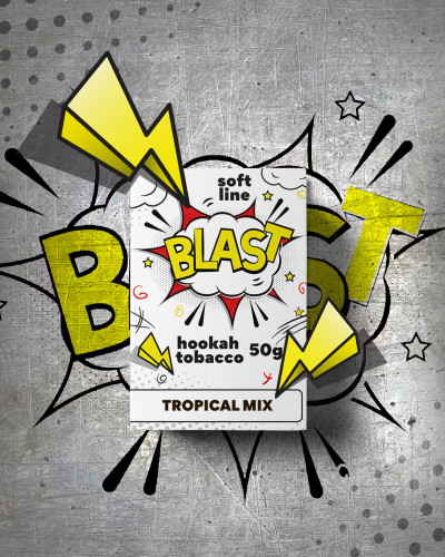 ТЮТЮН ДЛЯ КАЛЬЯНУ BLAST SOFT 200 ГР TROPICAL MIX (ТРОПІЧНІ ФРУКТИ)