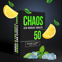 Табак для Кальяна CHAOS 50 гр Golden Flower (лимон ментол)