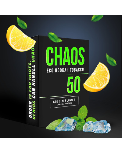 Табак для Кальяна CHAOS 50 гр Golden Flower (лимон ментол)