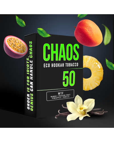 Табак для Кальяна CHAOS 50 гр WTF (манго маракуйя ананас ваниль)