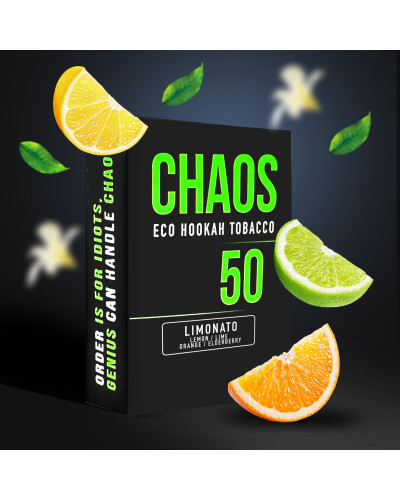 Тютюн для Кальяну CHAOS 50 гр Limonato (Лимонад Лайм Апельсин Бузина)