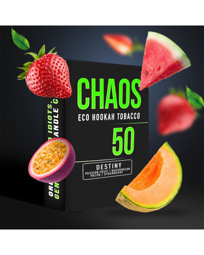 Табак для Кальяну CHAOS 50 гр Destiny (Маракуйя Кавун Диня Полуниця)