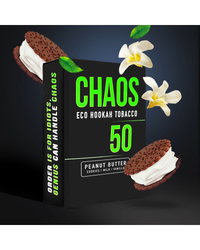 Табак для Кальяна CHAOS 50 гр Peanut Butter (печенье молоко ваниль)