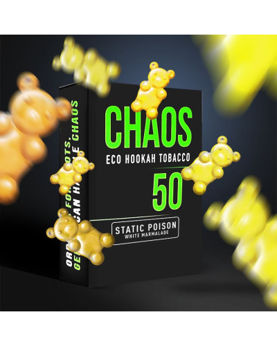 Табак для Кальяну CHAOS 50 гр Static Poison (Білий Мармелад)
