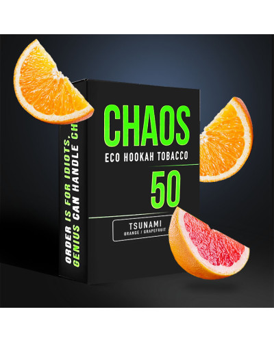 Табак для Кальяна CHAOS 50 гр Tsunami (Апельсин Грейпфрут)