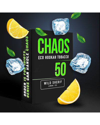Табак для Кальяна CHAOS 50 гр Wild Sherif (Лимон Лед)