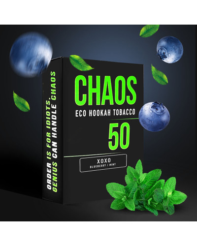 Табак для Кальяна CHAOS 50 гр XoXo (Черника Мята)