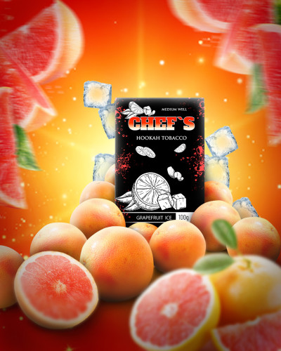 ТАБАК ДЛЯ КАЛЬЯНА CHEFS 40 ГР GRAPEFRUIT ICE (ГРЕЙПФРУТ АЙС)