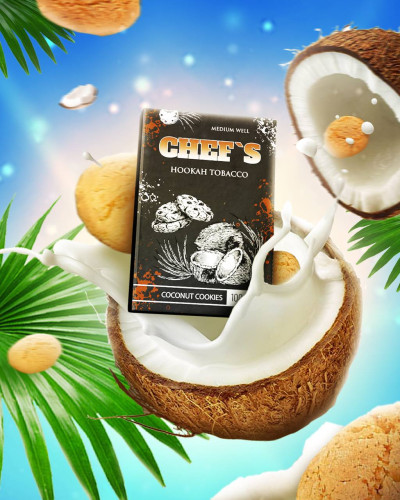 ТЮТЮН ДЛЯ КАЛЬЯНУ CHEFS 100 гр Coconut Сookies (Кокосове Печиво)