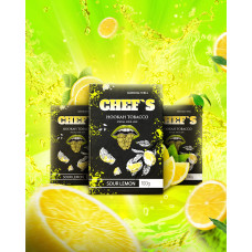 ТЮТЮН ДЛЯ КАЛЬЯНУ CHEFS 100 ГР SOUR LEMON (КИСЛИЙ ЛИМОН)