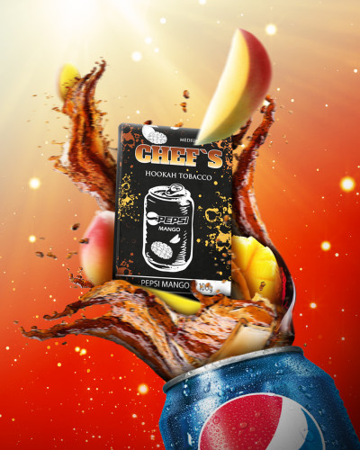 ТЮТЮН ДЛЯ КАЛЬЯНУ CHEFS 40 ГР PEPSI MANGO (ПЕПСІ МАНГО)