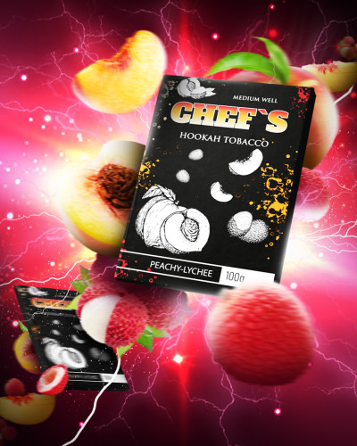 ТАБАК ДЛЯ КАЛЬЯНА CHEFS 40 ГР PEACHY-LYCHEE (ПЕРСИК ЛИЧИ)