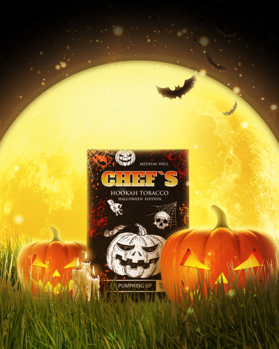 ТЮТЮН ДЛЯ КАЛЬЯНУ CHEFS 100 ГР PUMPKING UP (МУСКАТНИЙ ГАРБУЗ КАРАМЕЛЬ)