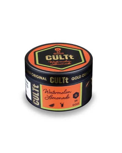 Табак CULTt GOLD G34 Watermelon Lemonade (Арбузный лимонад) 100 г