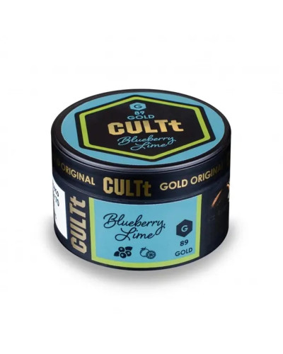 Табак CULTt GOLD G89 Blueberru Lime (Чорниця лайм) 100 гр
