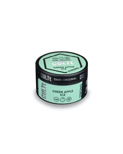 Табак CULTt Strong 100 Green Apple Ice (Зеленое яблоко лед) 100 г