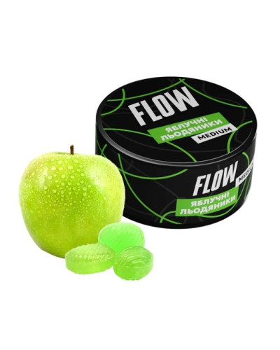 Тютюн FLOW Medium Яблучні Льодяники 100 г