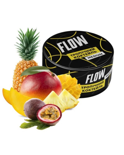 Тютюн FLOW Medium Тропічний Коктейль 100 г