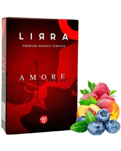 Табак LIRRA Amore 50 г (Малина, Персик, Черника)