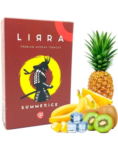 Тютюн LIRRA Summerice (Ананас, Банан, Ківі, Лід) 50 гр
