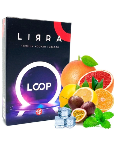 Тютюн LIRRA Loop (Апельсин, Грейпфрут, Лимон, Маракуйя, М'ята) 50 гр