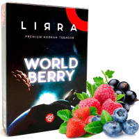 Тютюн LIRRA World Berry (Полуниця, Малина, Чорна смородина, Чорниця) 50 гр