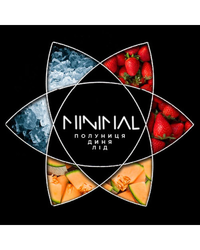 Тютюн для Кальяну MINIMAL 50 гр Ice Strawberry Melon (Айс Полуниця Диня)