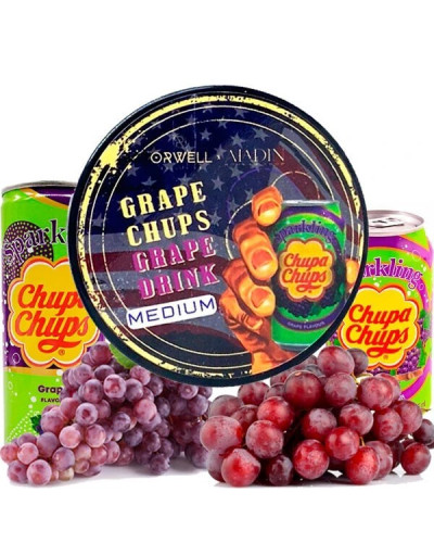 ТАБАК ДЛЯ КАЛЬЯНА ORWELL MEDIUM 100 ГР GRAPE CHUPS (ВИНОГРАДНАЯ КОНФЕТА)