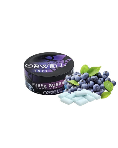 ТАБАК ДЛЯ КАЛЬЯНА ORWELL SOFT 100 ГР HUBBA BUBBA (ЖВАЧКА ЧЕРНИКА)