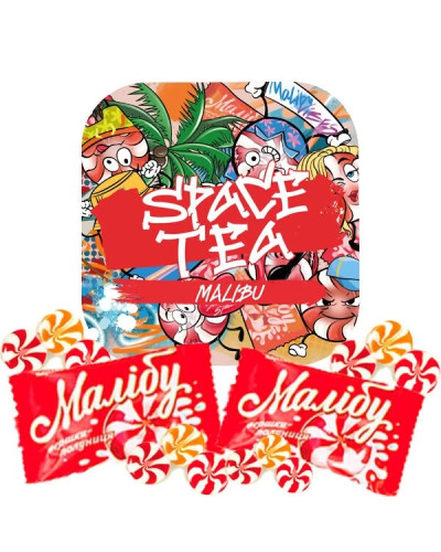 Бестабачная смесь Space Tea Malibu (тропические фрукты) 40 гр