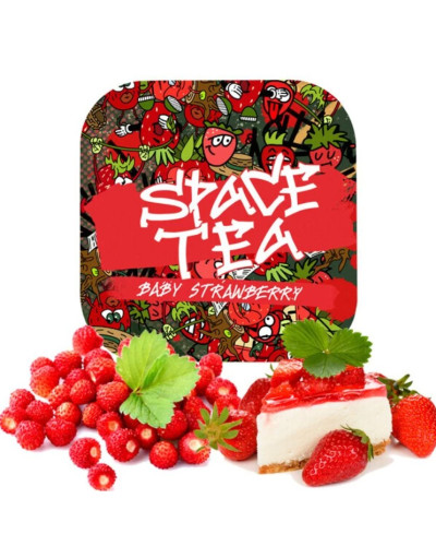 Бестабачная смесь Space Tea Baby Strawberry (Бейби земляника) 40 гр