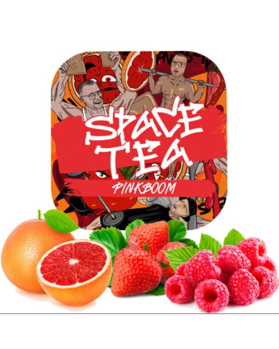 Беcтабачная смесь Space Tea Pinkboom (Грейпфрут малина клубника) 40г