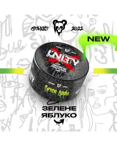 Табак Unity Urban Green Apple (Зелене яблуко, 100 г)