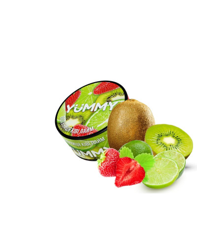 Табак для кальяна YUMMY Клубника Киви Лайм 100гр