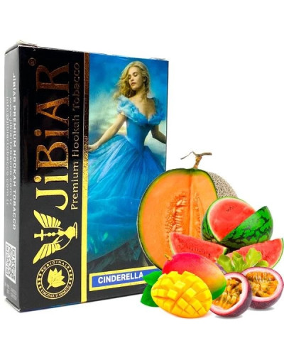 Табак для кальяна JiBiAR 50 гр Cinderella (апельсин ананас арбуз дыня манго маракуйя мята)