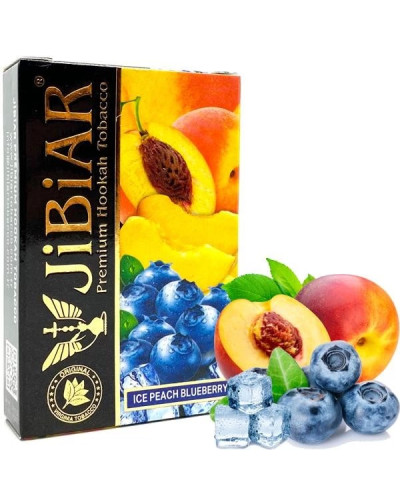 Табак для кальяна JiBiAR 50 гр Ice Peach Blueberry (черника персик лед)